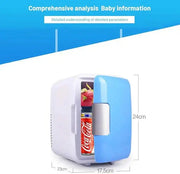 PORTABLE 4 LITRE CAR FRIDGE REFRIGERATOR gadgetsglour.store 