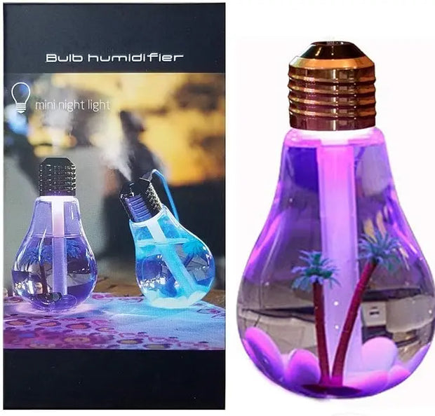 USB Portable Desktop Bulb Air Humidifier with On/Off 7 Color gadgetsglour.store 